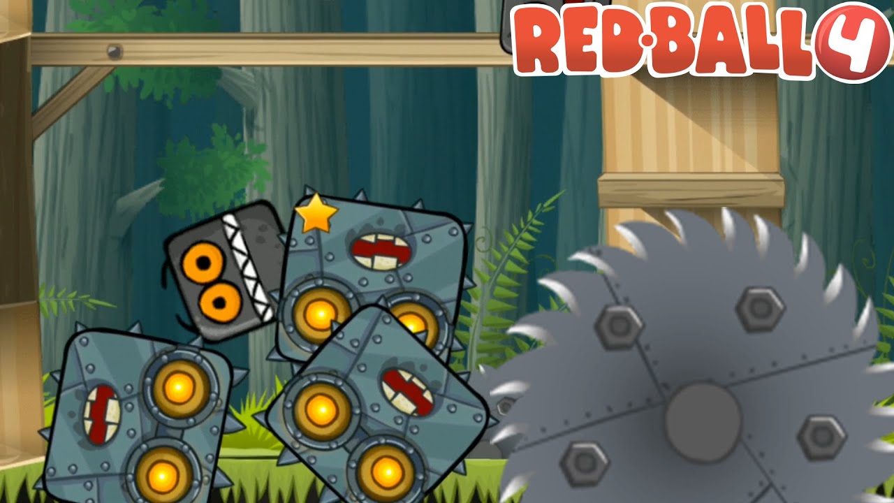 Red Ball 4 - Roll Box Vs Boss 3, Boss 1 in Deep Forest | Red Ball 4 Gameplay