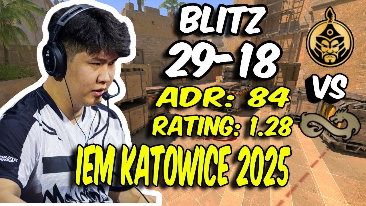 CS2 POV The MongolZ bLitz (19/8) vs Eternal FIre (Mirage) IEM Katowice 2025 Playoffs