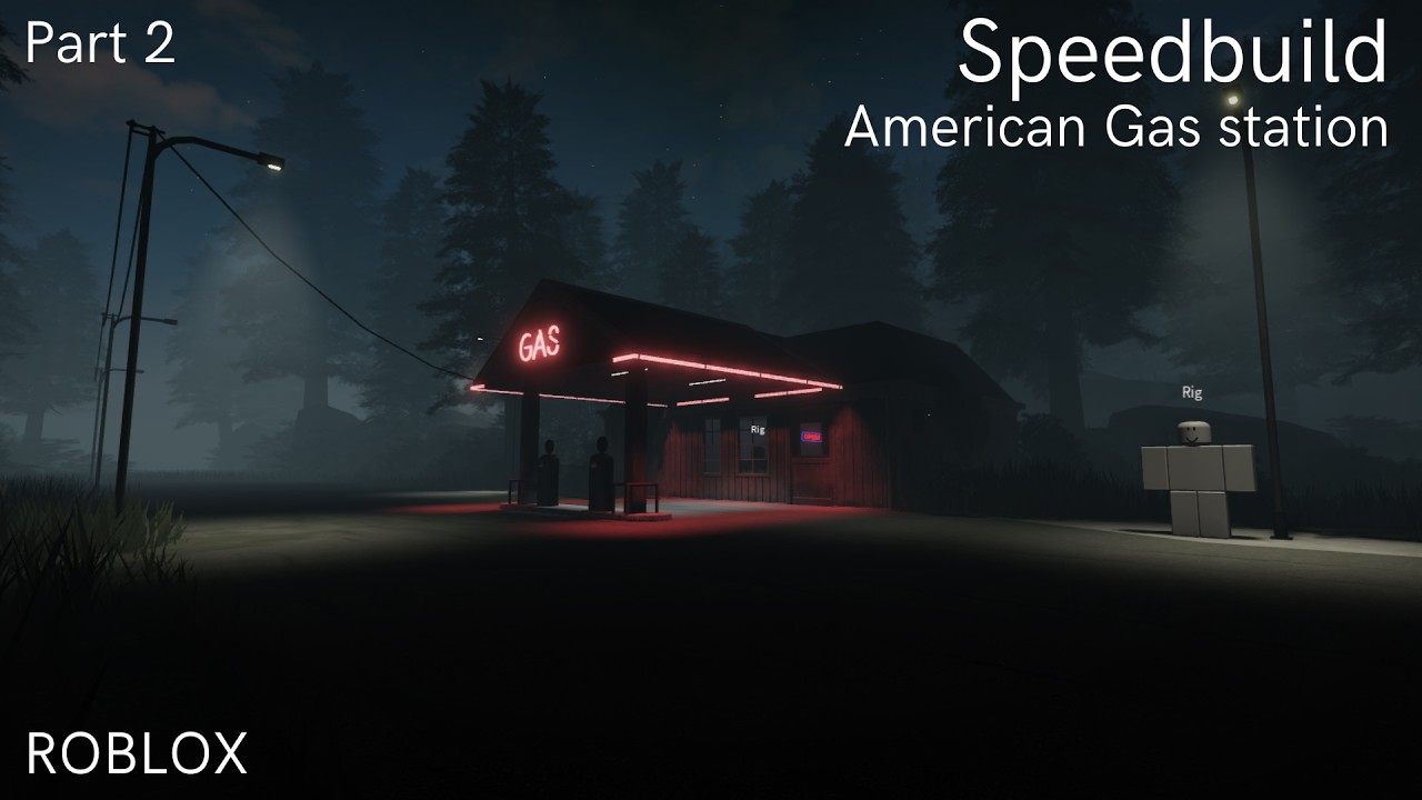 ROBLOX Speedbuild - American styled gas station [Part 2]