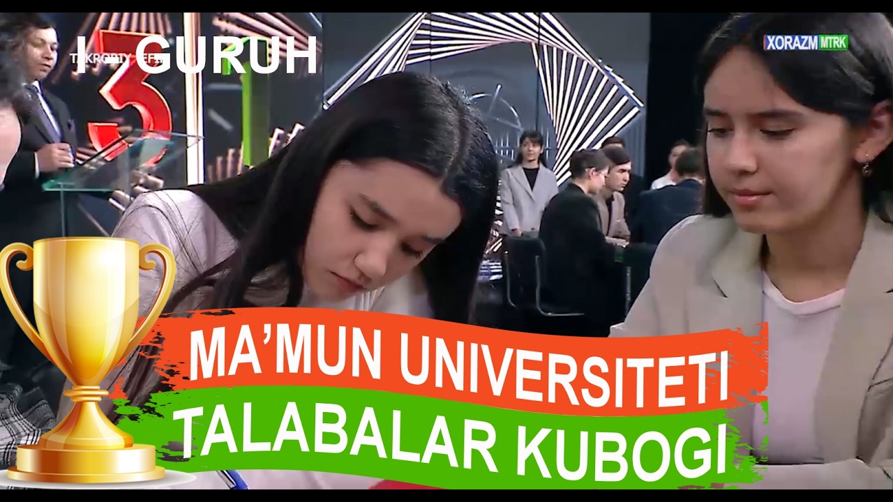 BREYN RING 2-MART SONI. 02.03.2026 YIL. MA'MUN UNIVERSITETI. TALABABALAR KUBOGI. I - GURUH BAHSI.