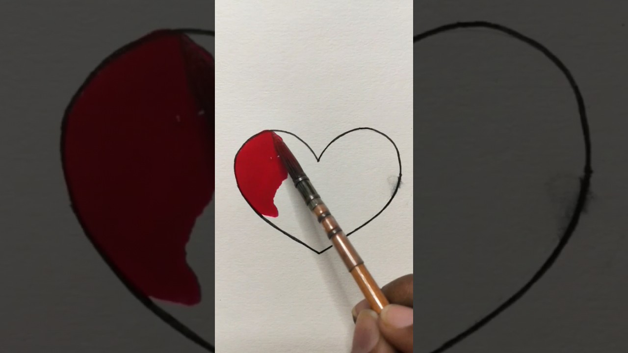 Red heart ❤️#satisfying #shorts #asmr #color #red #colors #ytshorts #youtubeshorts #youtube