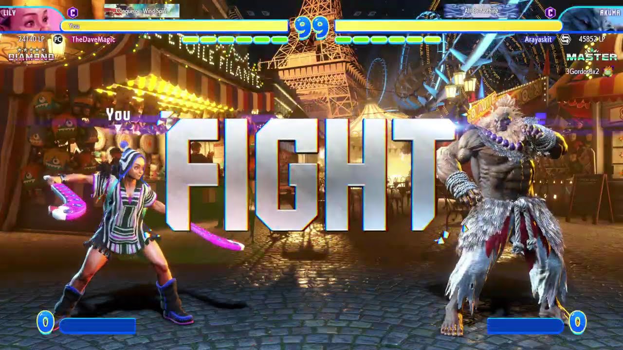 Street Fighter 6 - Lily vs Akuma