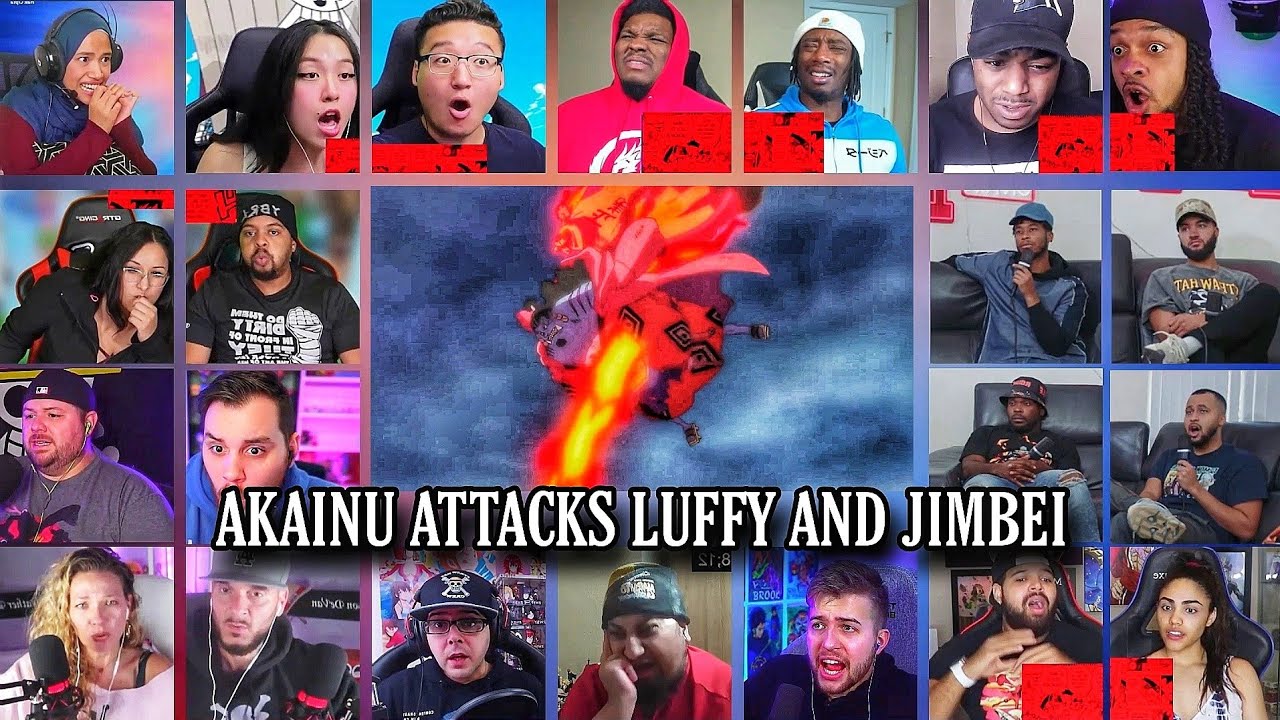 Akainu Attacks Jimbei and Luffy Reaction Mashup | One Piece Episode 487