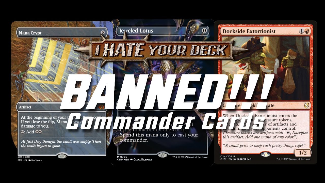 JEWELED LOTUS & MANA CRYPT BANNED! Our Reaction Commander MTG EDH  Let's have a Respectful Convo