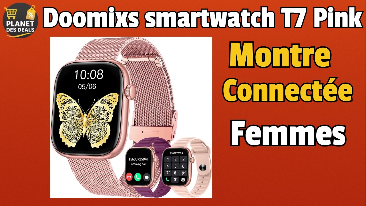 🌸📱 Doomixs T7 Pink Montre Connectée Femme | Test ⚡ Avis ✔ Prix