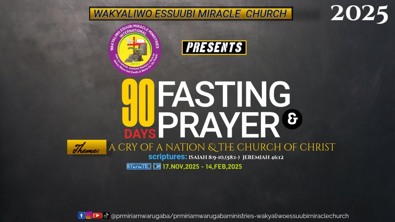 WEMC: THURSDAY LAST SERVICE | 90 DAY PRAYER & FASTING | PR.NASAY JULIUS