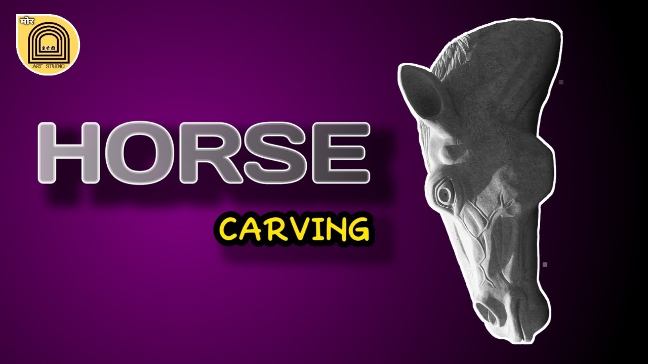 horse sculpture | carving | stone carving by dharam netam