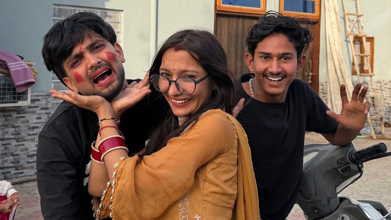 Ansh pe kiya makeup Prank 😳😂#chikayadavvlog #familyvlog #villagelife 