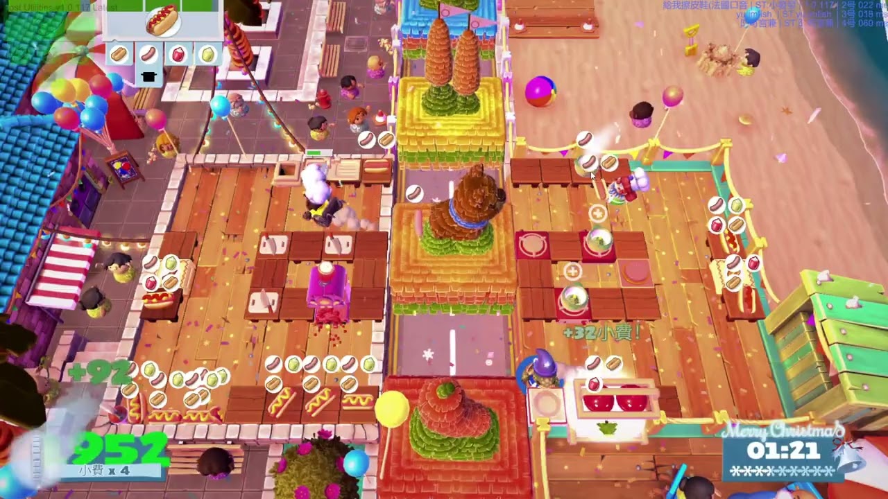 Overcooked!2 Sun’s Out, Buns Out 1-1 3240 36orders 4Players