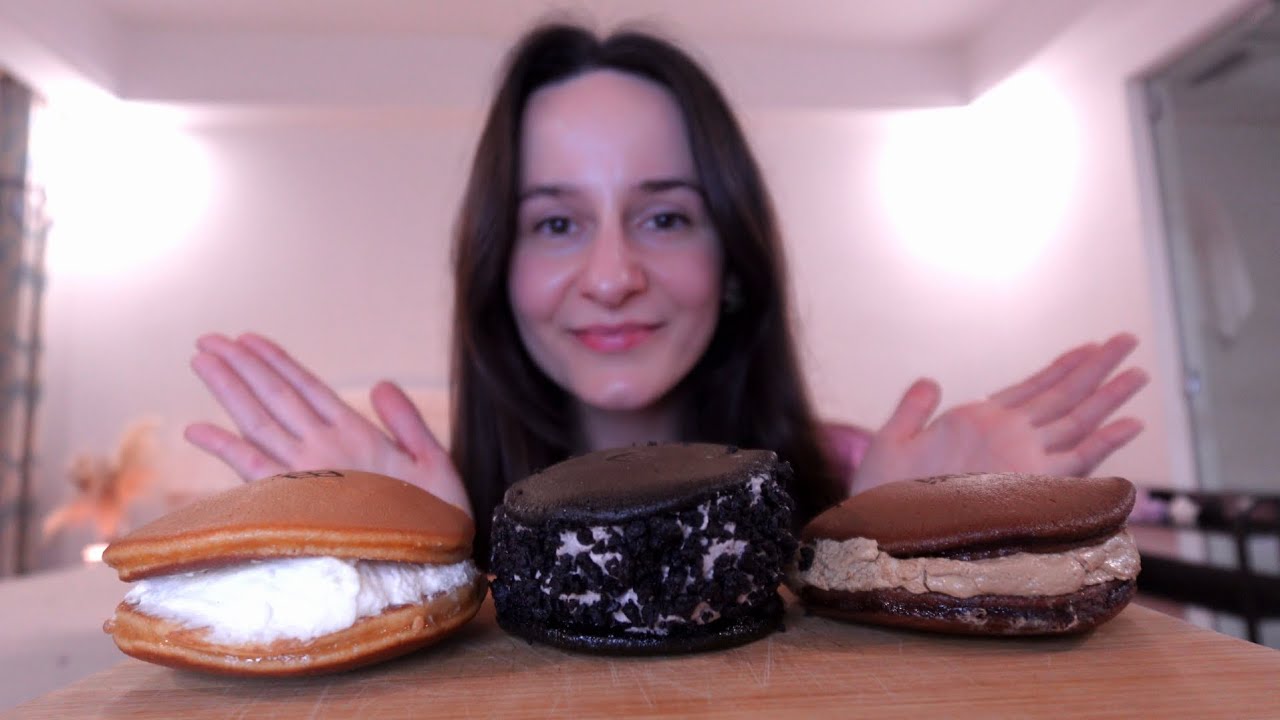 ASMR ~ DORAYAKI - Pancake sandwiches filled with creamy fillings!
