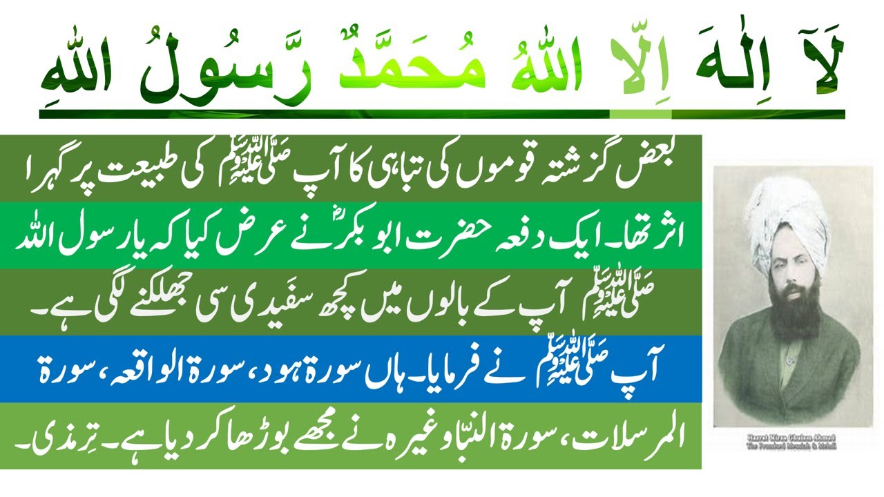 No 248. Some Chapters Rendered Me Prematurely Aged. Holy Prophet PBUH