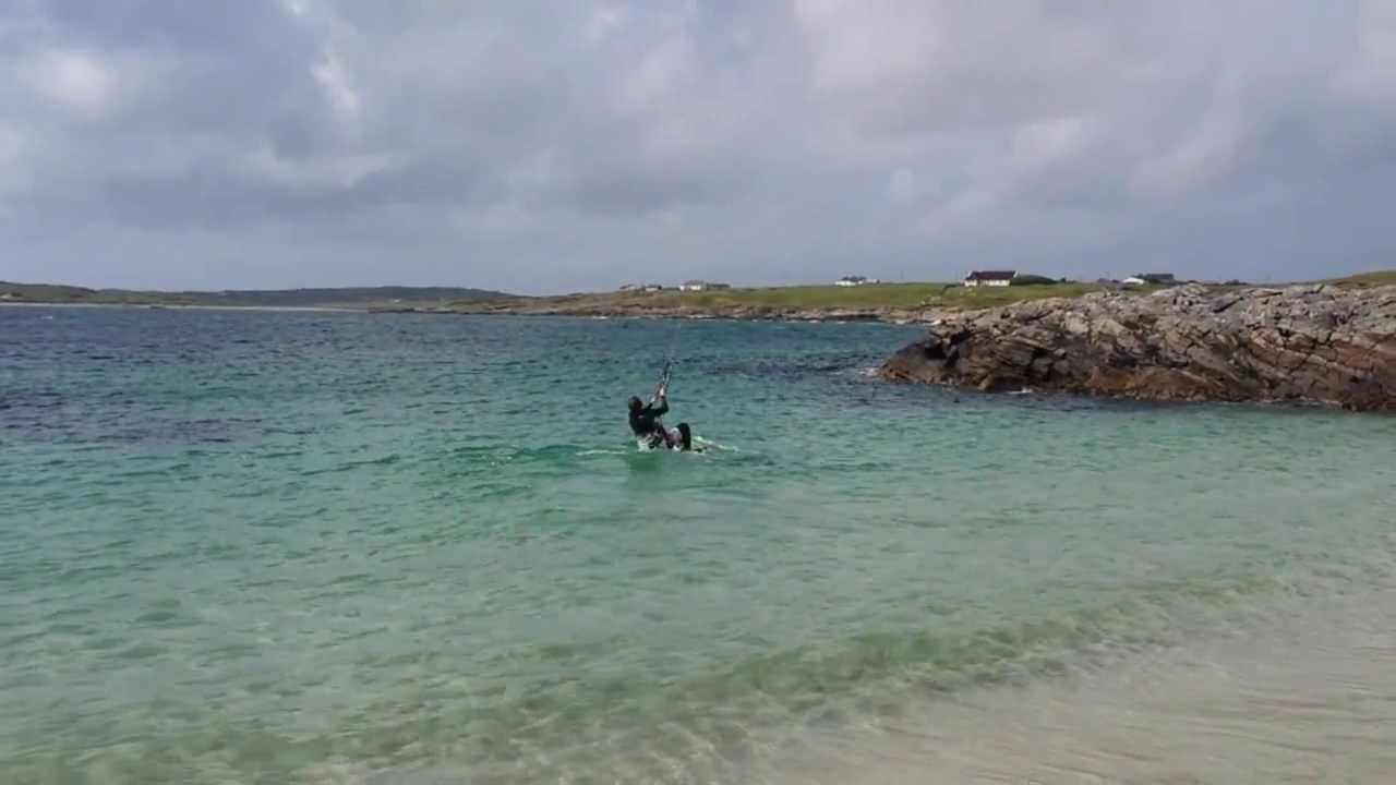 Clifden ecoBeach Camping Connemara Sept. 2015 - 'Kite Surfing' on the Wild Atlantic Way Connemara