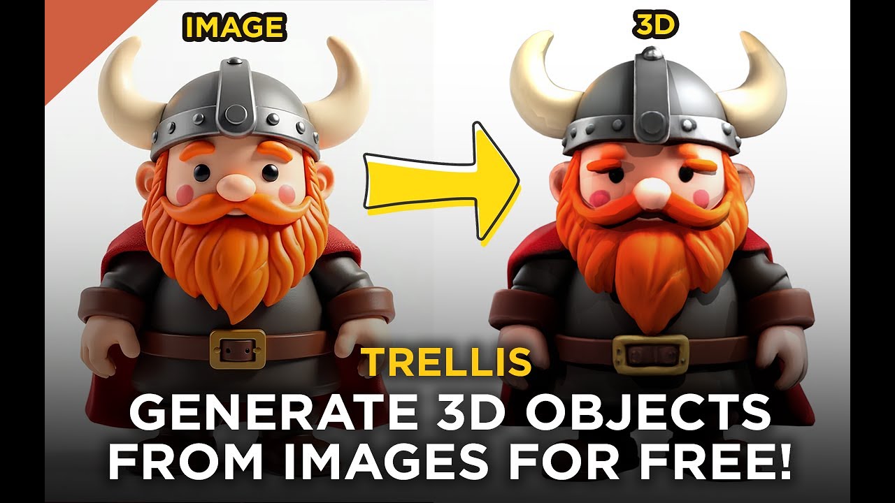 Trellis — бесплатная генерация 3D-объектов из изображений с помощью ИИ