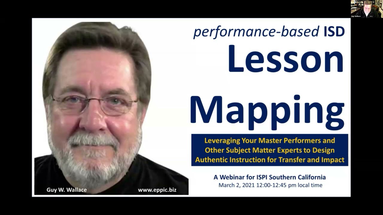 Performance Based Lesson Mapping with Guy Wallace