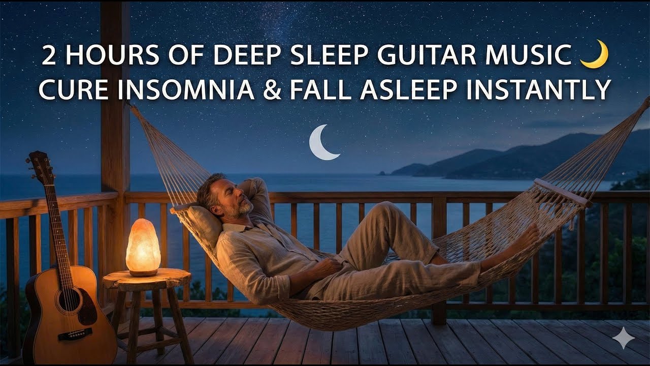 2 Hours of Deep Sleep Guitar Music 🌙 Cure Insomnia & Fall Asleep Instantly
