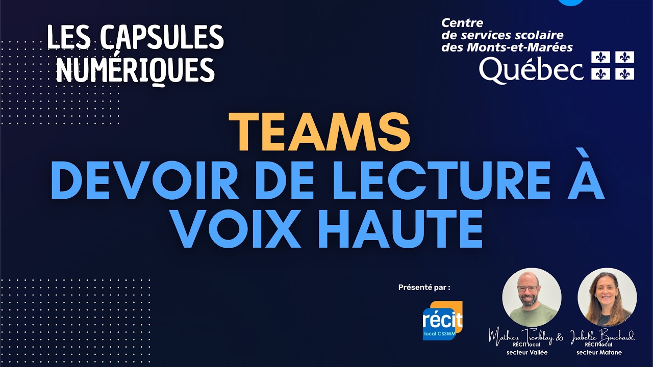 Comment réaliser un devoir de lecture à voix haute dans l'accélérateur d'apprentissage de TEAMS?