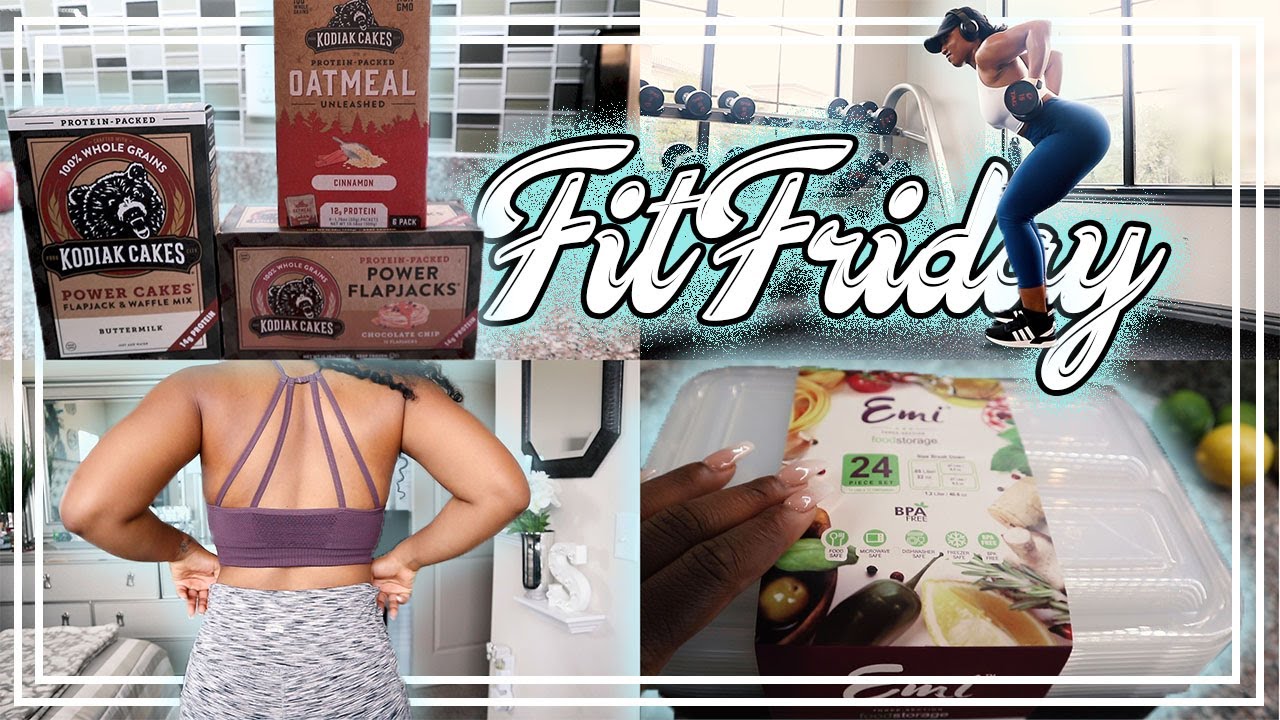VLOG | ALONGFIT + NEW KODIAK CAKES FINDS! SHOWING MY SHOULDERS/BACK MORE LOVE! & A QUICK MEAL PREP!
