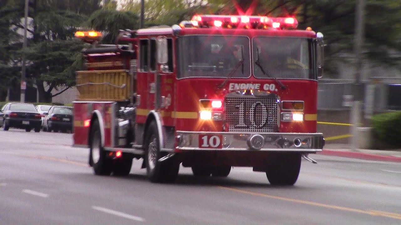LACoFD engine 10 and squad 116 responding