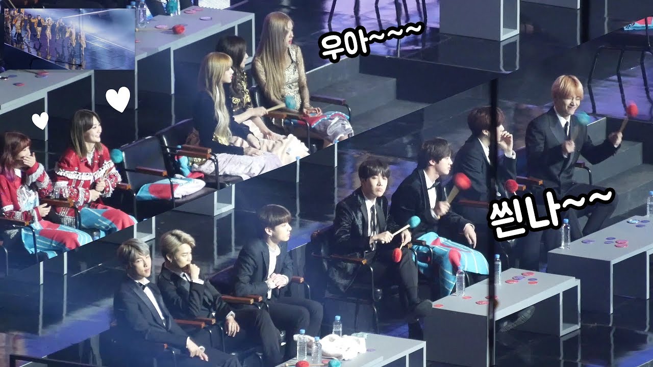 BTS, BLACKPINK, 볼빨간사춘기 : 리액션 reaction : 화사 Hwasa  'Hand Clap + 주지마' : 직캠 fancam : 고척돔 190105
