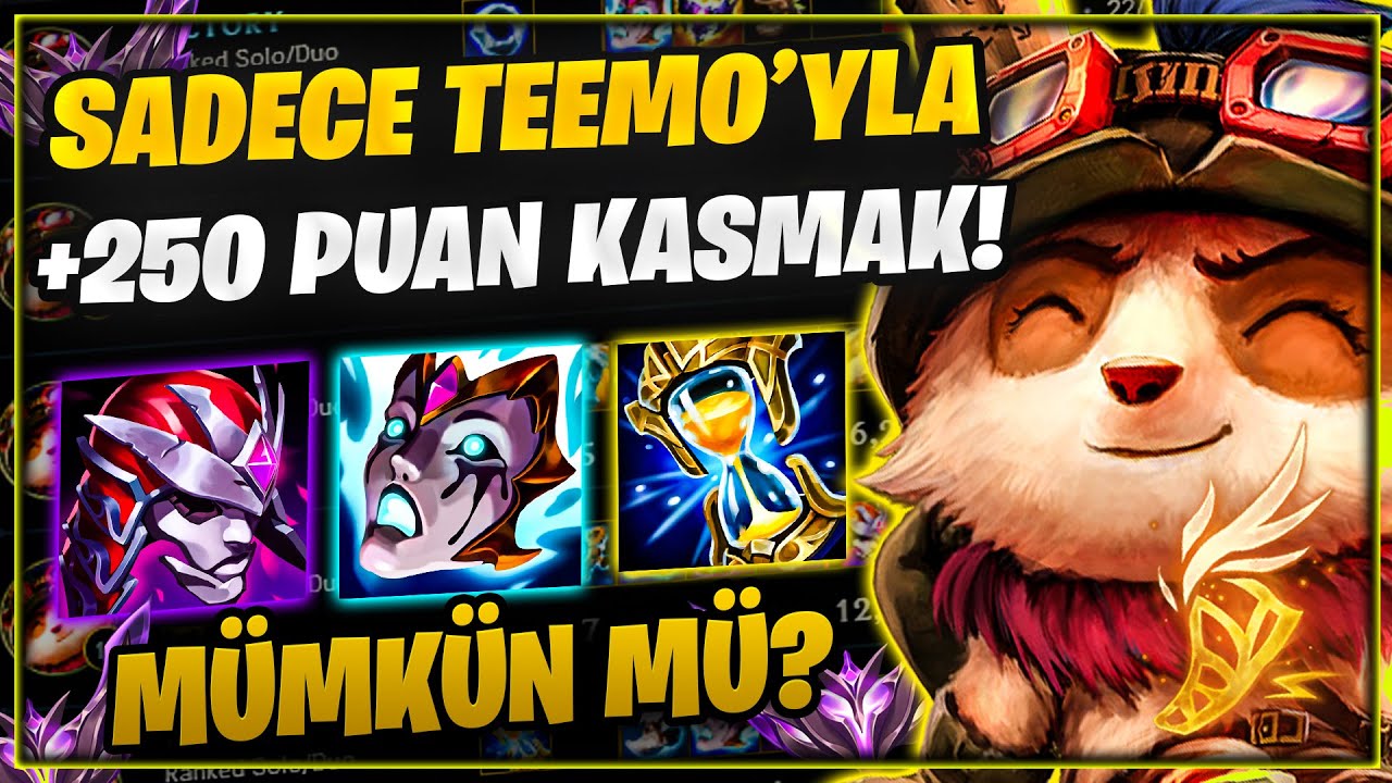 🏆TEEMO ile MASTER'da +250 Lp Kasmak?🏆