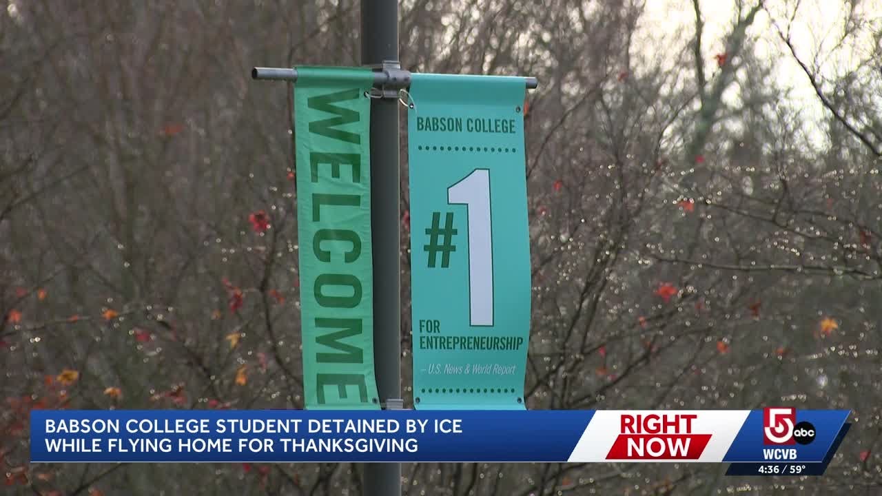 Mass. college student detained by ICE while flying home for holiday