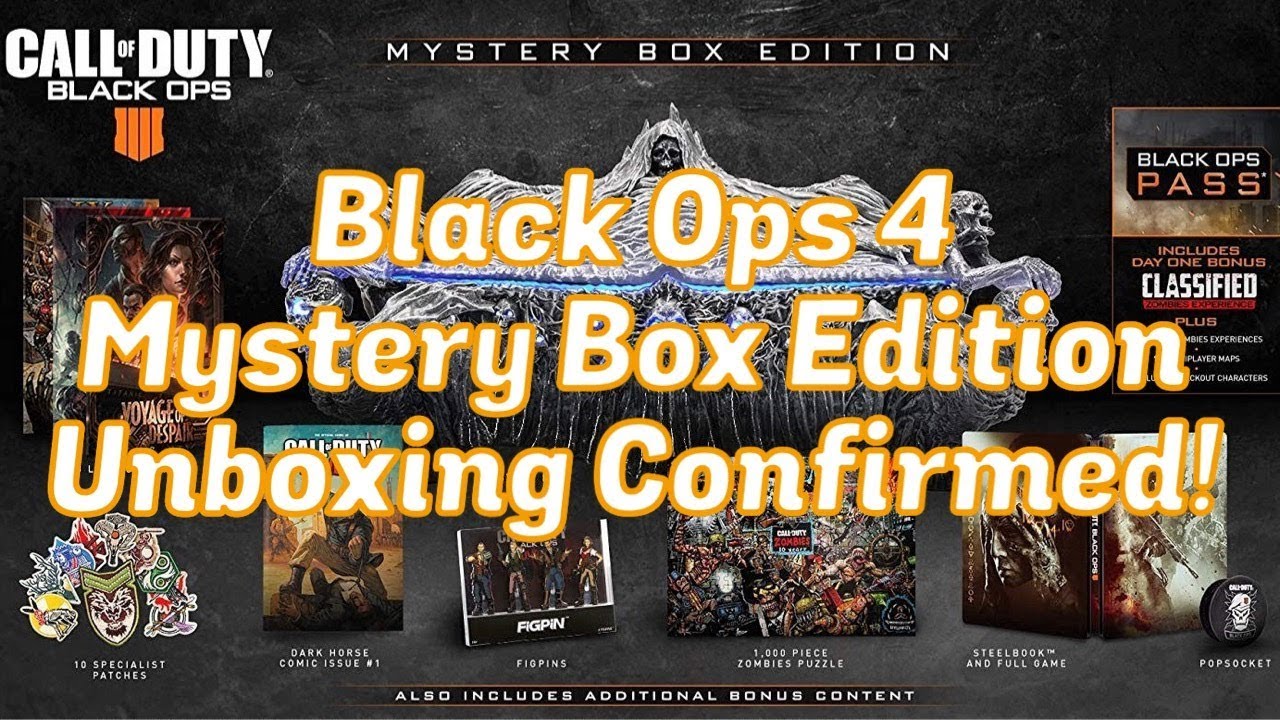 BLACK OPS 4 MYSTERY BOX EDITION UNBOXING CONFIRMED, Activision SUCKS
