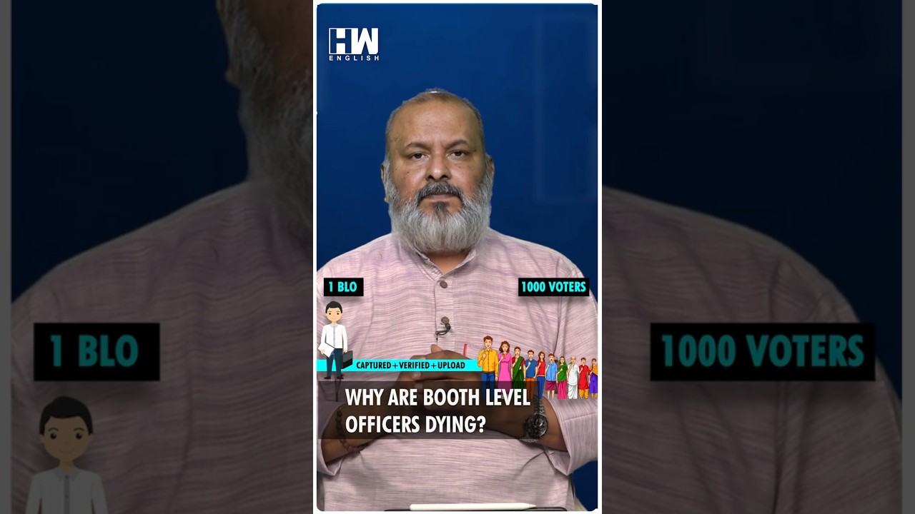 #Shorts | Why Are Booth Level Officers Dying? | Editorial With Sujit Nair | SIR | ECI | Voter Roll