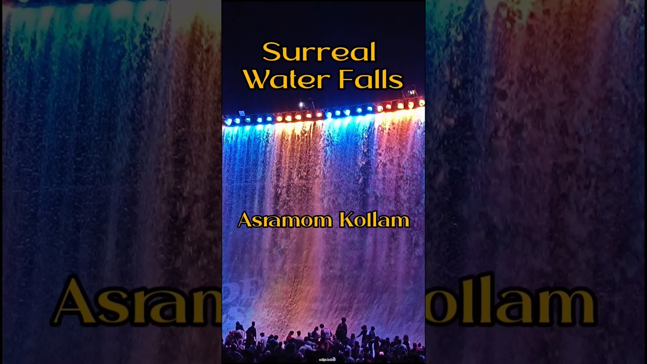 Wonder Falls|Asramam maidanam| SurrealWaterFalls|Kollam Fest #trendingshorts Till Sep 30 Water falls