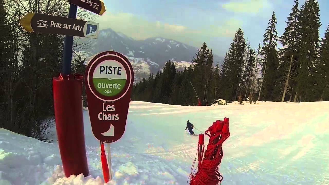 Ski Praz sur Arly, les saisies, espace diamant 2016 [Gopro]
