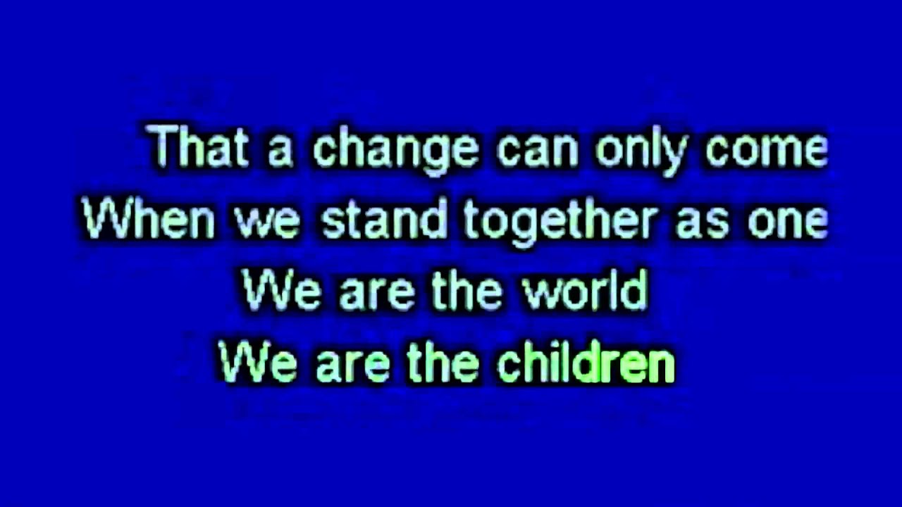We Are The World - USA for Africa (Official Karaoke) MME Collection
