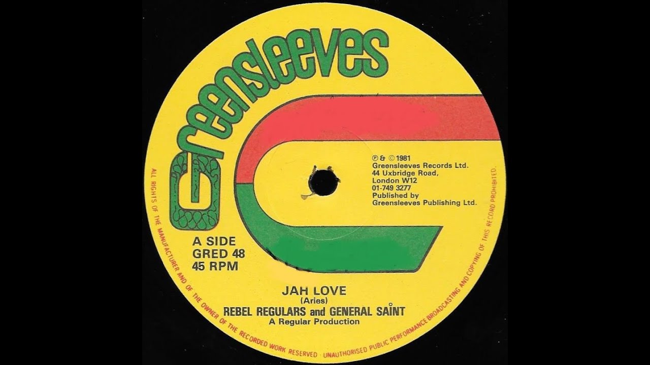 REGGAE REGULARS/GENERAL SAINT ♦ Jah Love + Dub Versions {GREENLEEVES 12