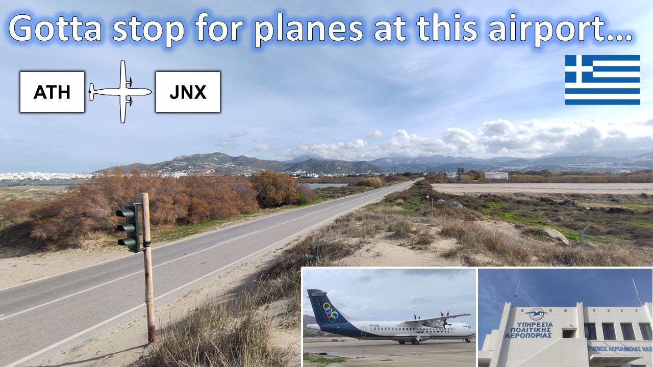 When the Runway is Too Close to a Road... | Flying to Naxos Island!