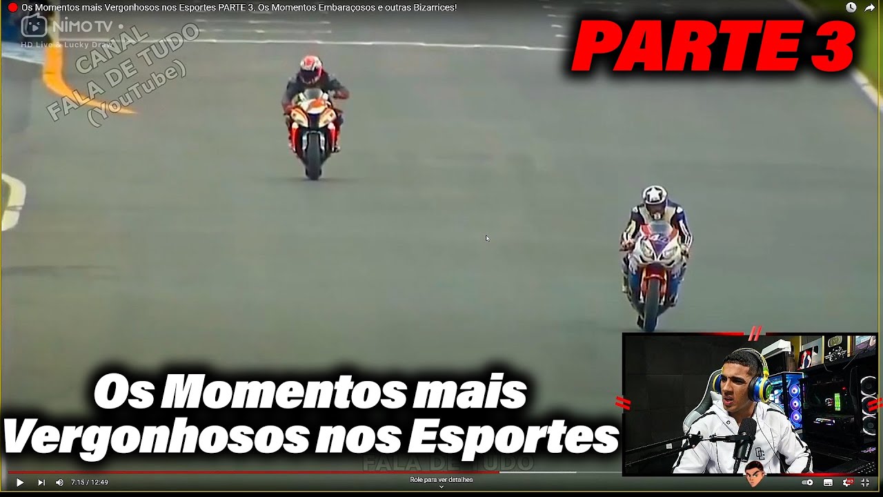 HUDSON AMORIM REAGINDO Os Momentos mais Vergonhosos nos Esportes PARTE 3