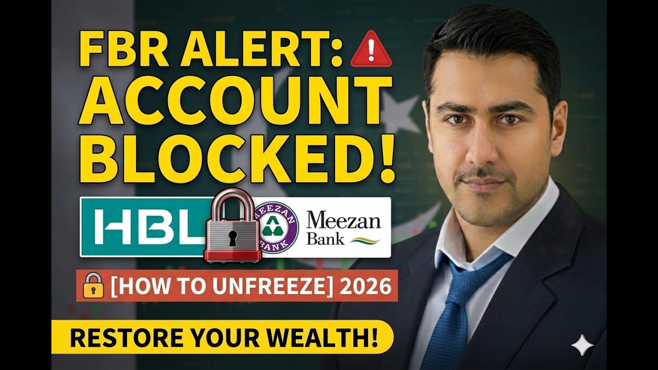 🛑 FBR Bank Account Frozen? DO THIS IMMEDIATELY! (New Rules 2026)