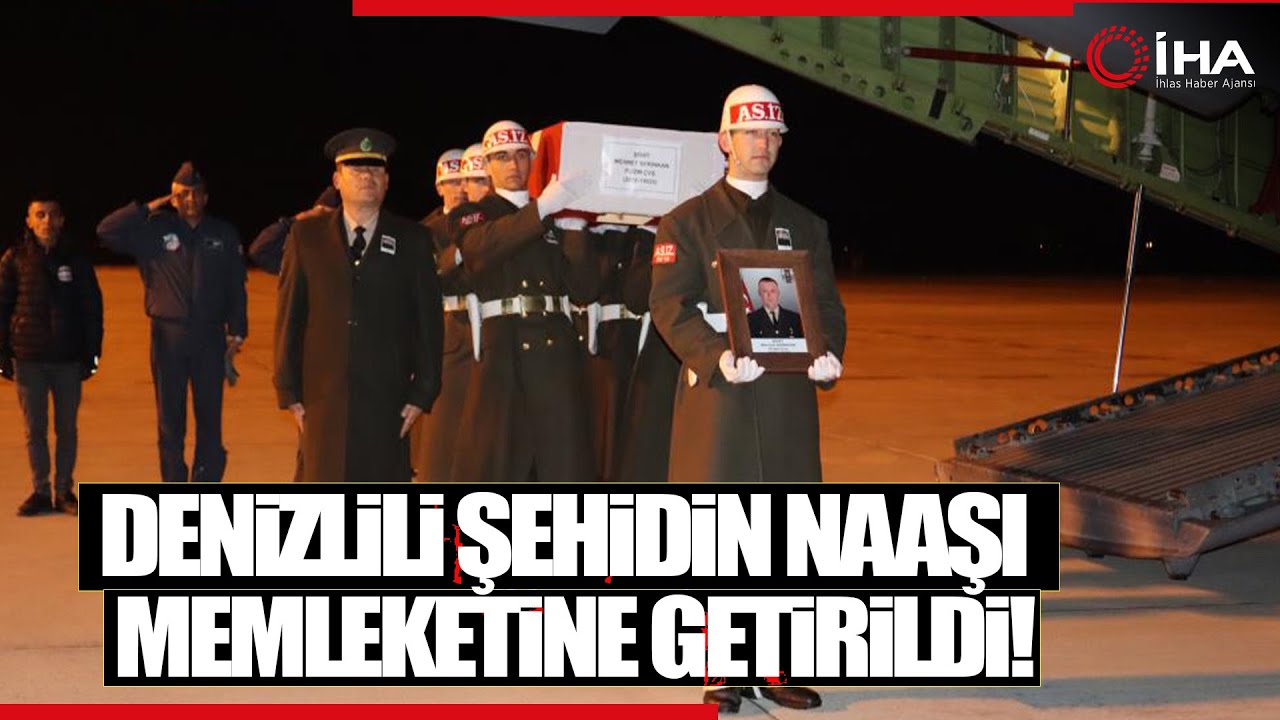 Denizlili Şehit Piyade Uzman Çavuş Mehmet Serinkan’ın, Naaşı Memleketine Getirildi