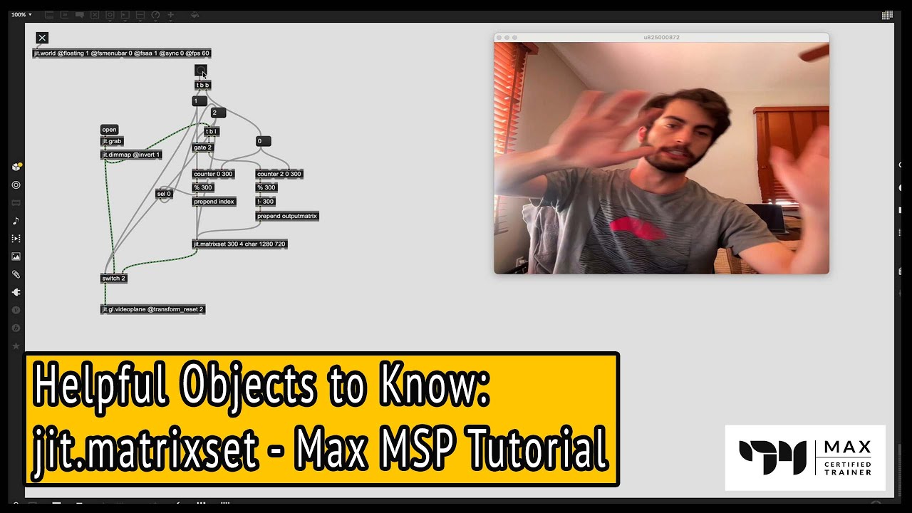 jit.matrixset — Полезные объекты для изучения — Учебное пособие по Max MSP