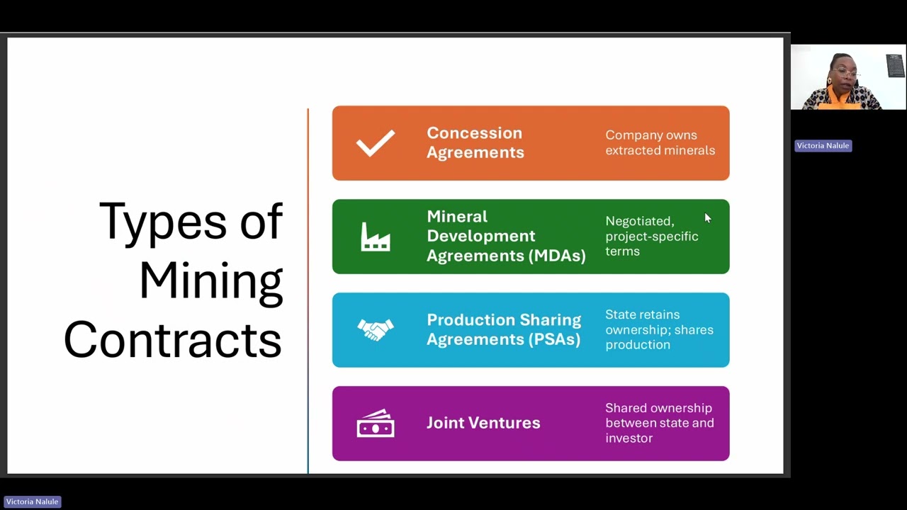 Mining Contractual and Fiscal Frameworks Explained by Dr. Victoria R. Nalule