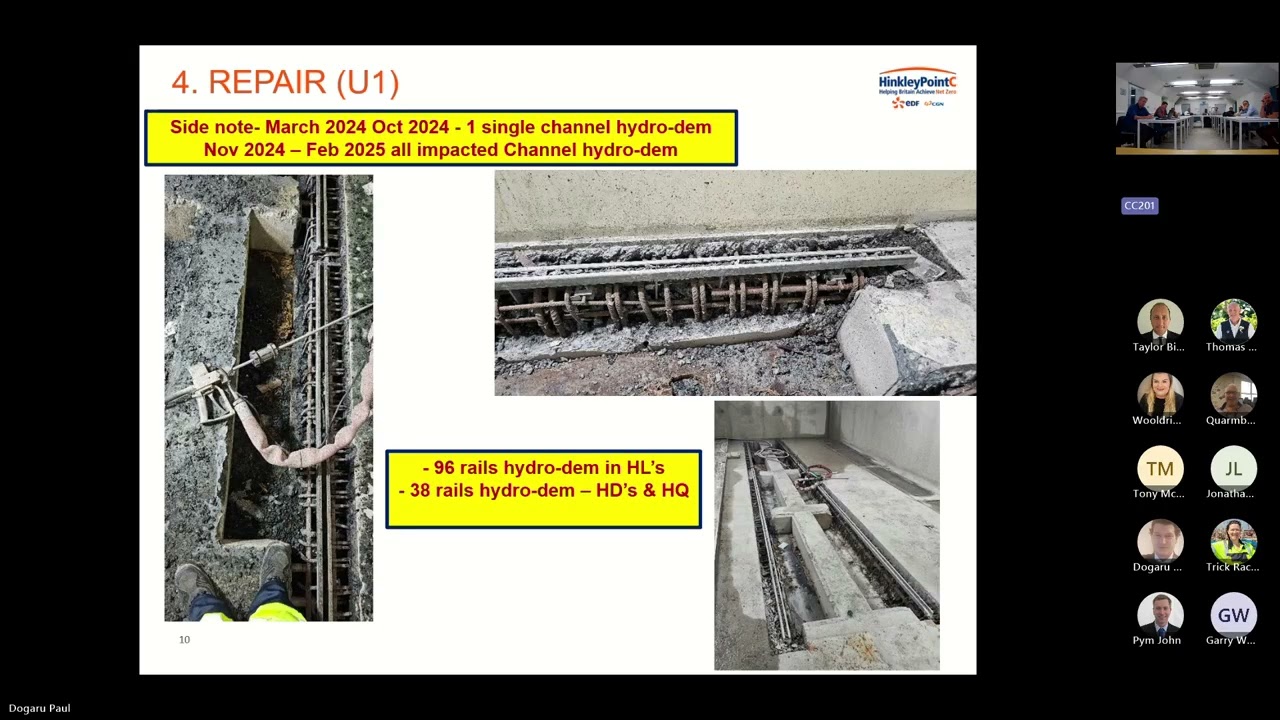 ICWCI Nuclear Chapter CPD presentation on Halfen Channel lessons learned.