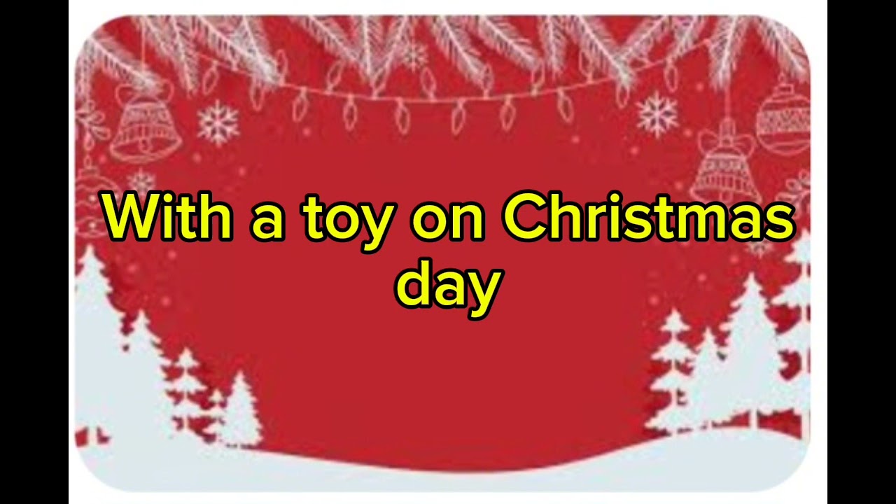 All I want for Christmas is you lyrics Mariah Carey