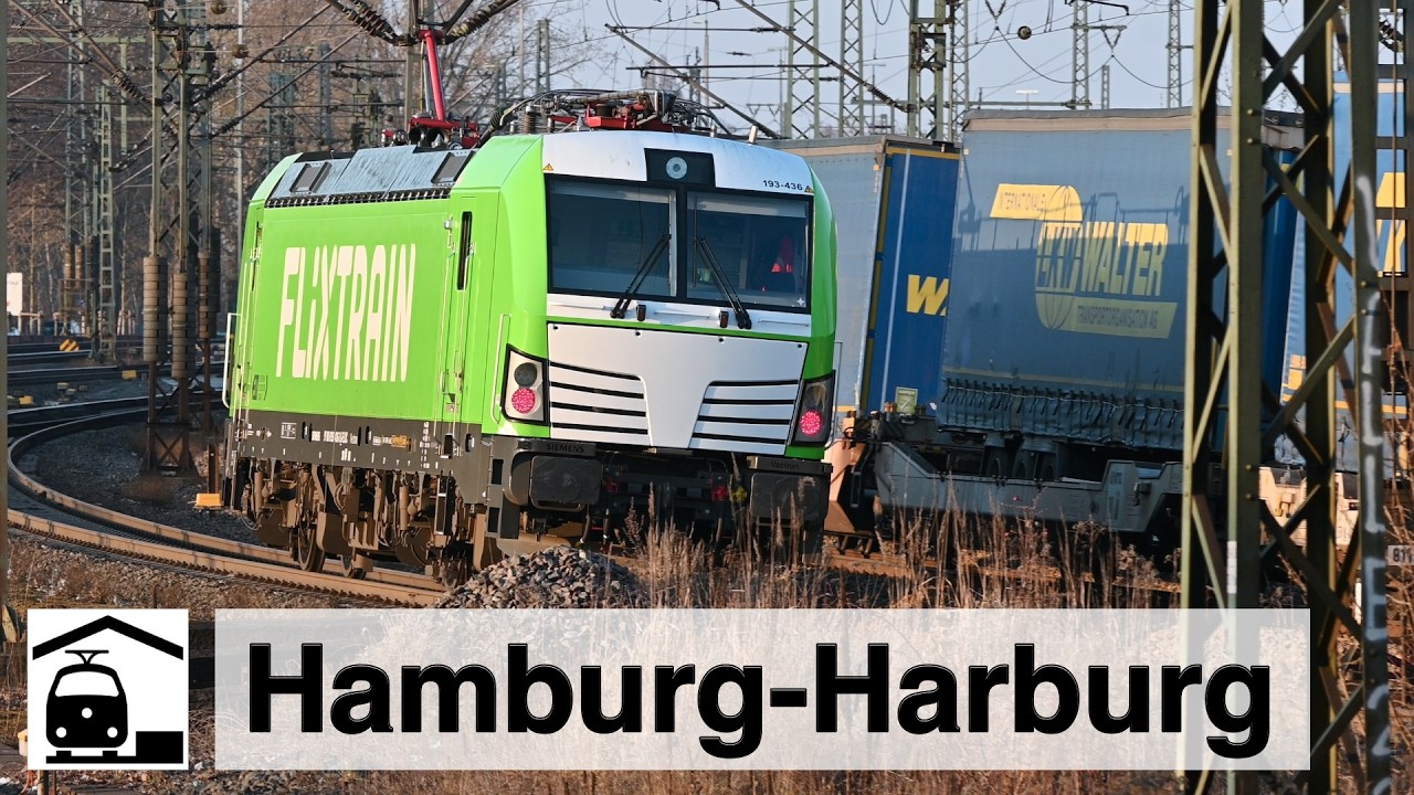 Reger Zugbetrieb im Bahnhof Hamburg-Harburg