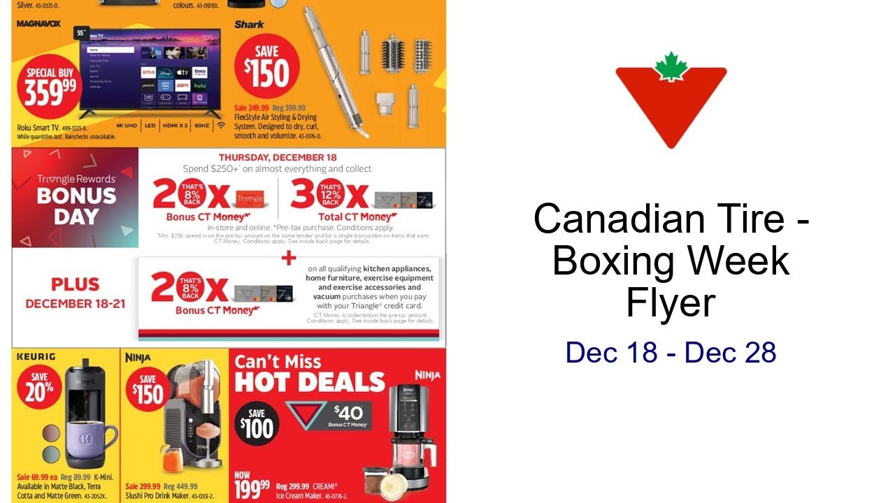 Canadian Tire - Boxing Week Flyer Dec 18 - Dec 28