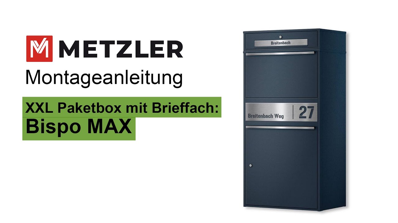 Metzler Paketbox Bispo Max - Montageanleitung einfach erklärt