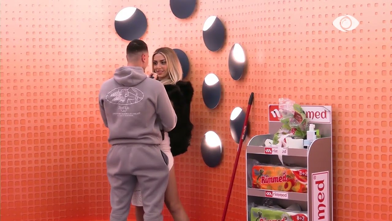 Mateo dhe Brikena përqafohen së bashku - Big Brother Albania VIP 5