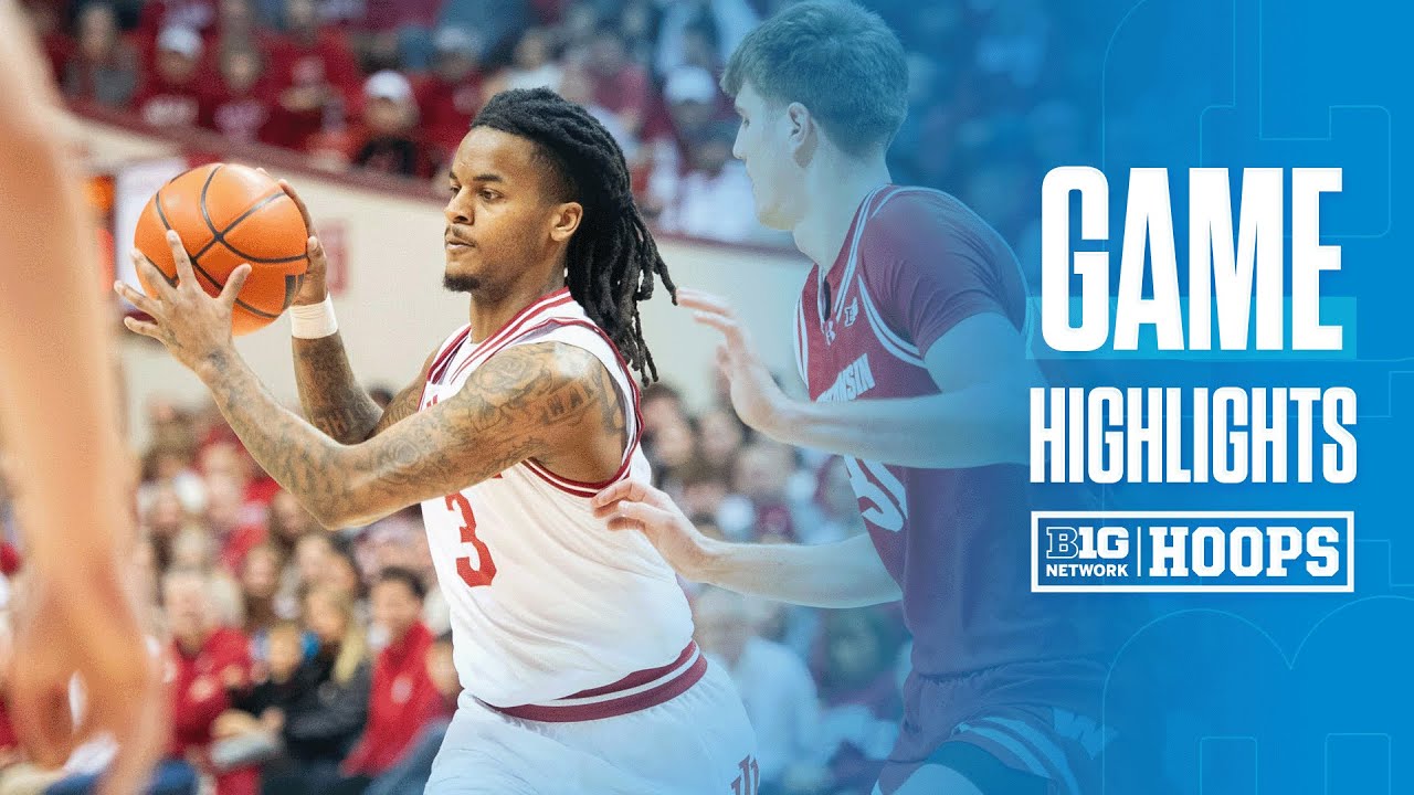 Wisconsin at Indiana | HIGHLIGHTS | Big Ten Men's Basketball | 02/07/2026
