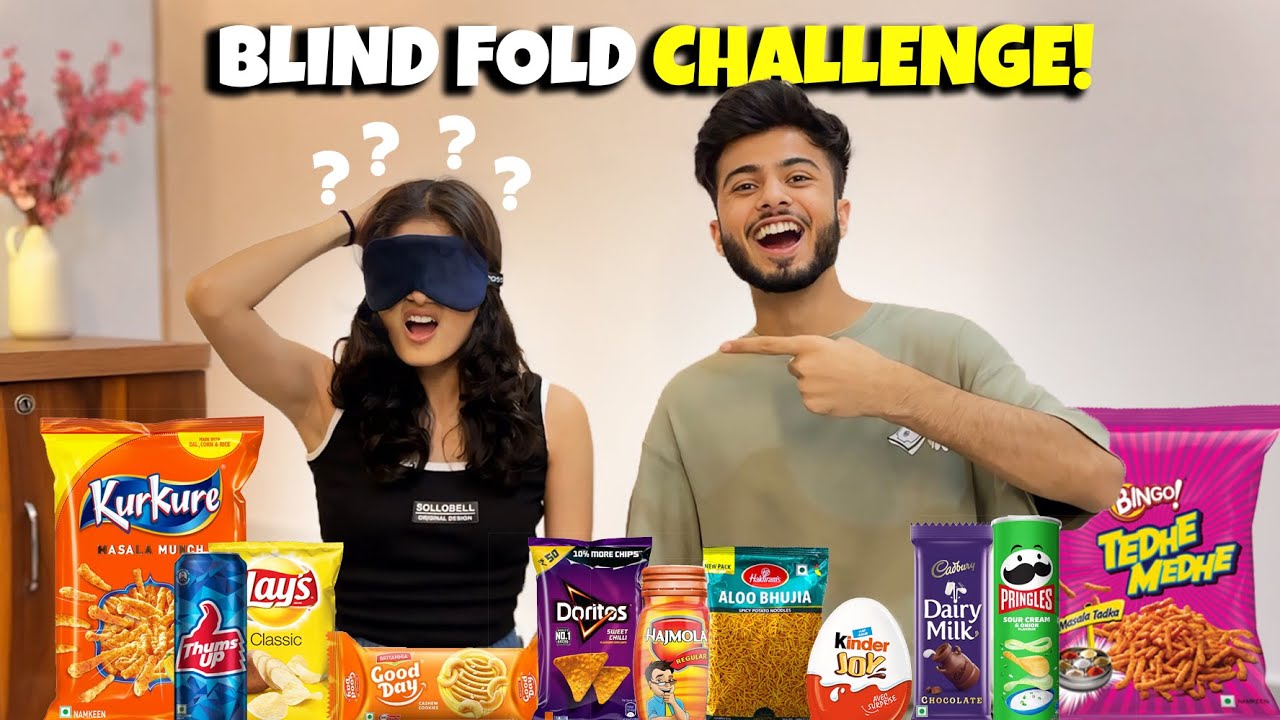 BLINDFOLD SNACKS CHALLENGE!