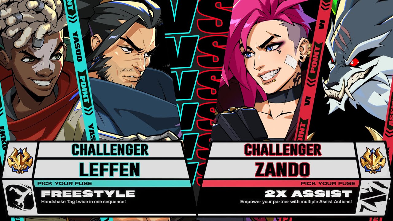Leffen (Yasuo / Ekko) vs Zando (Vi / Warwick) - 2XKO
