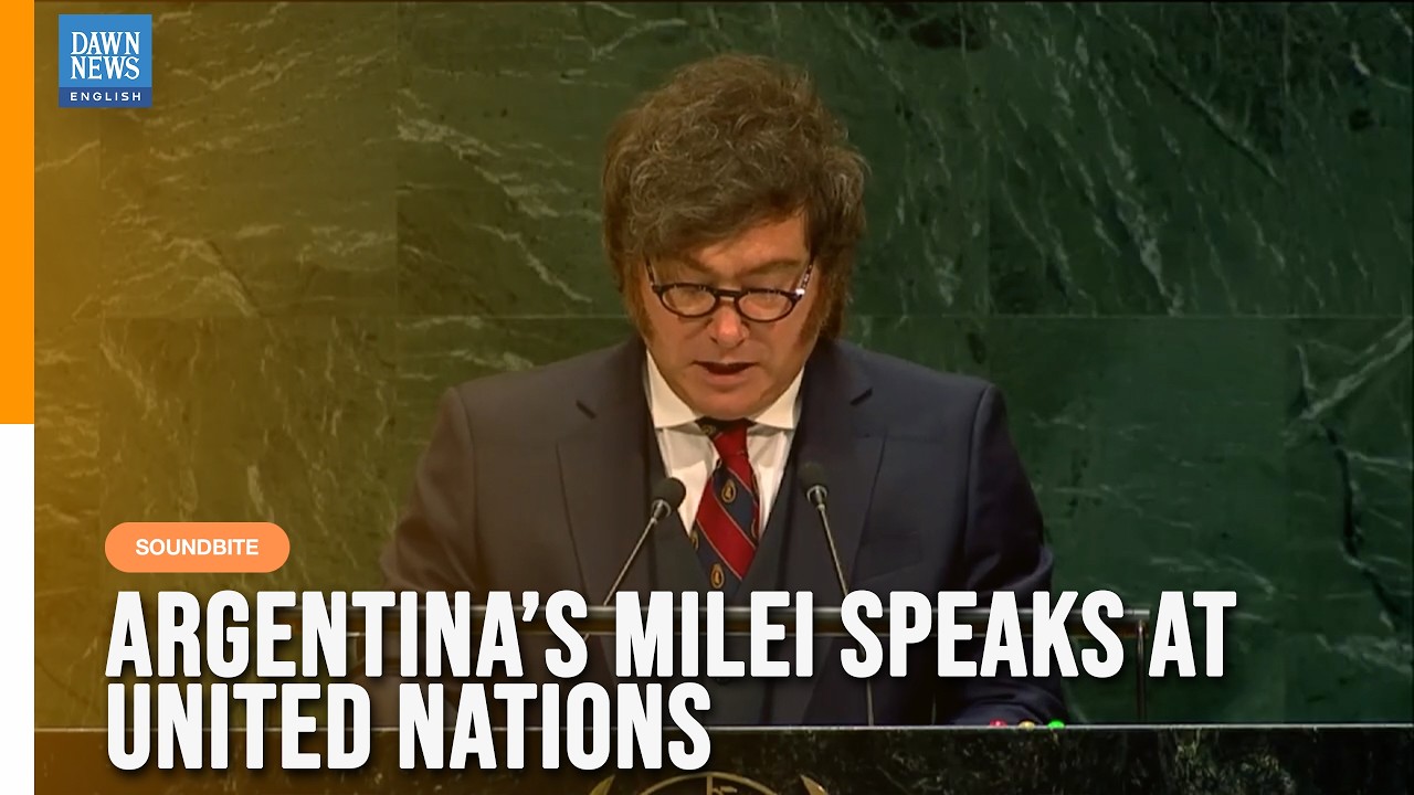 Argentina President Javier Milei Addresses United Nations General Assembly | Dawn News English