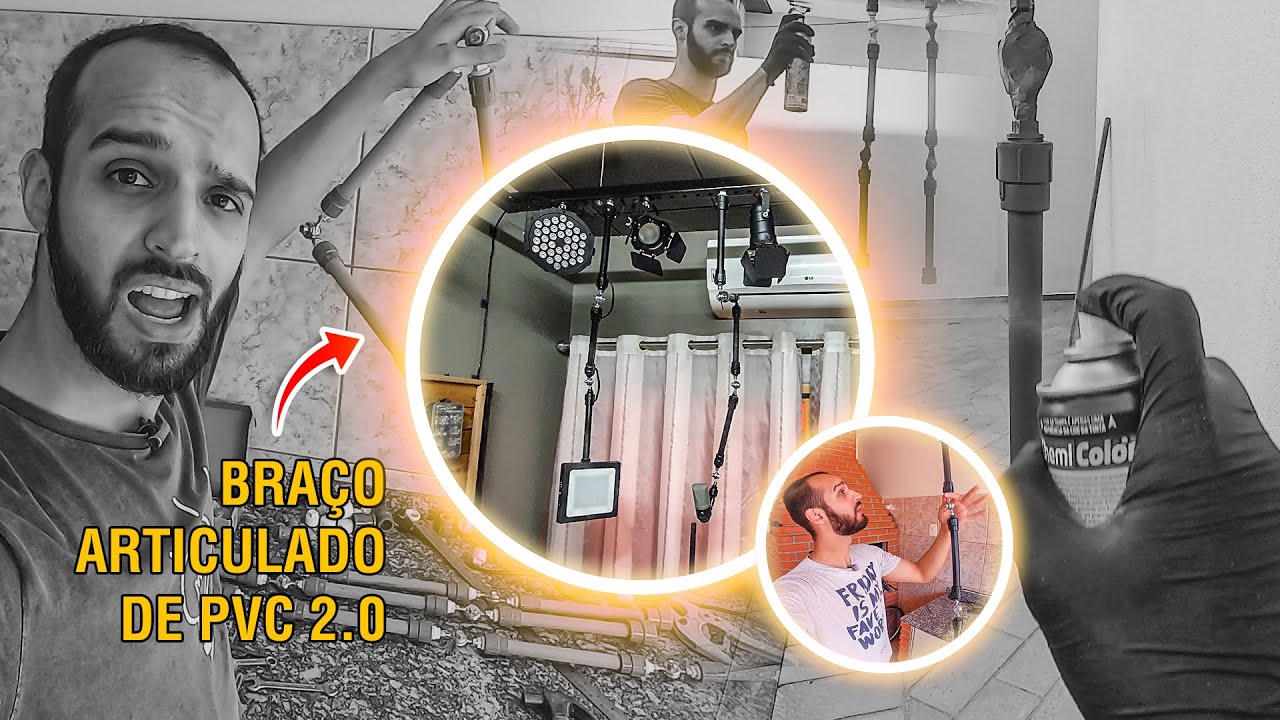 BRAÇO ARTICULADO CASEIRO DE PVC 2.0 - VlogMaker S01E26
