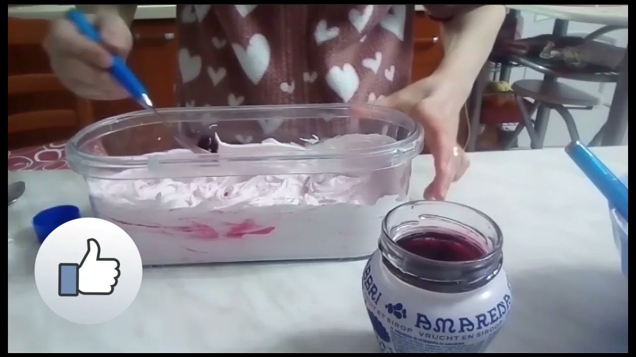 gelato all'amarena fatto in casa facile da fare è buonissimo