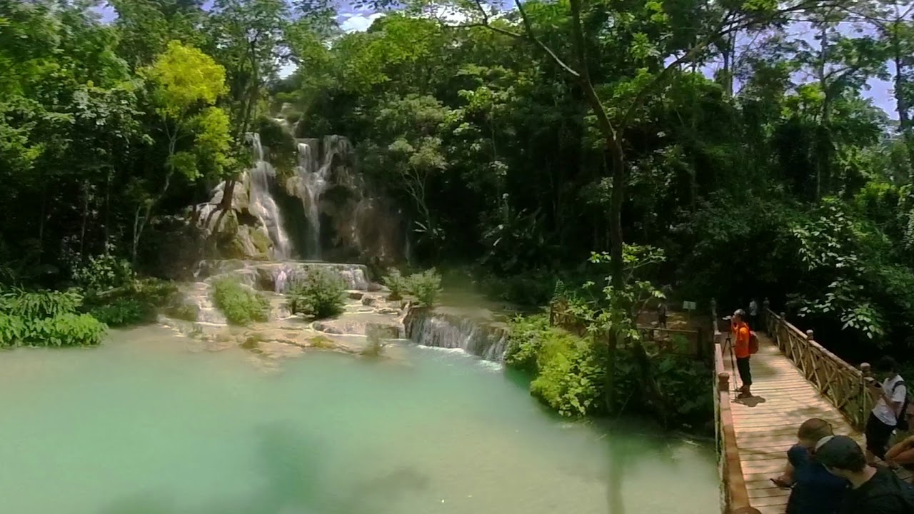 Kuang Si Falls, Laos 360&deg; 4K (Interactive)
